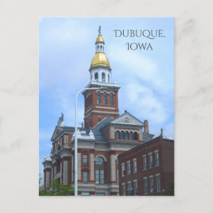 Dubuque, Iowa Court House Vykort