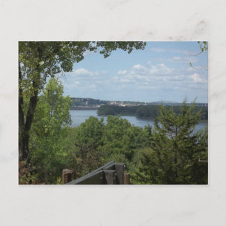 Dubuque Iowa från Mississippiet River Vykort
