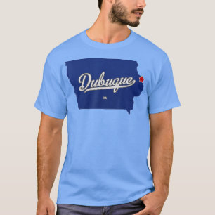 Dubuque Iowa IA Karta T Shirt
