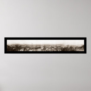 Dubuque Iowa Panview Photo 1914 Poster