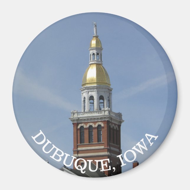 Dubuque. Iowa Souvenir Magnet (Framsidan)