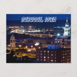 Dubuque Iowa State Postcard i centrala Huvudstad Vykort