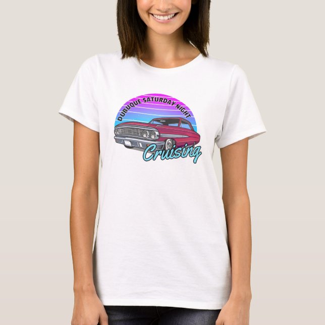 Dubuque lördagskväll t shirt (Framsida)