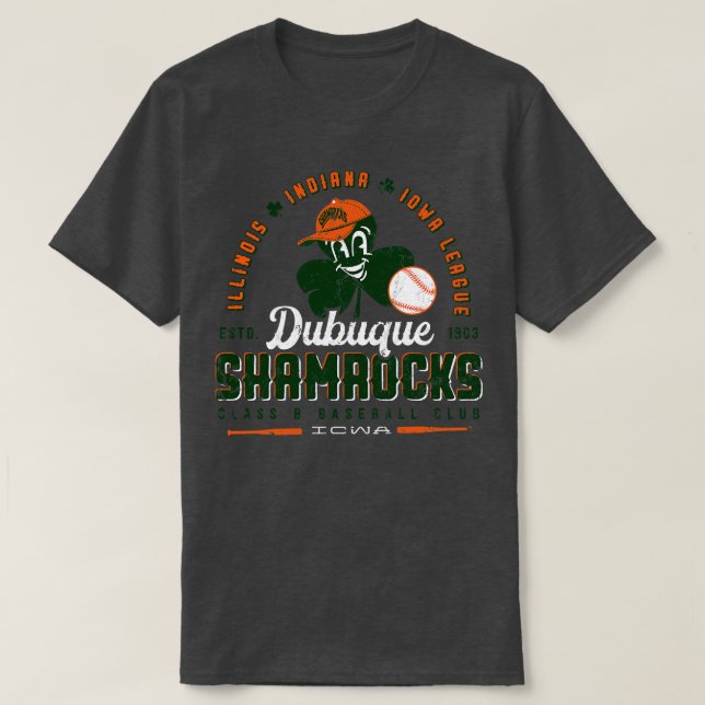 Dubuque Shamrocks Baseball T Shirt (Design framsida)