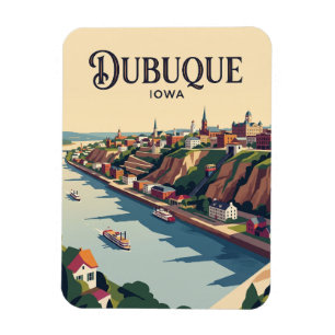 Dubuque USA Magnet