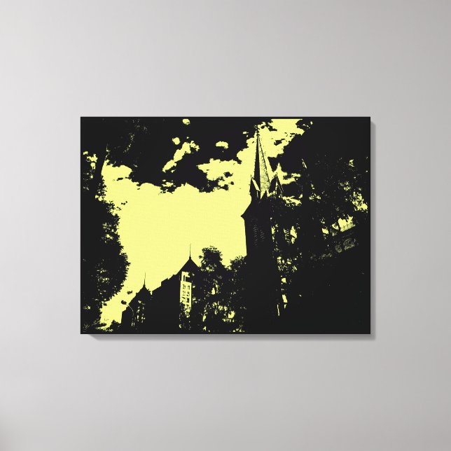 Duc Ba Church - Vintage Wrapped Canvas (Framsida)
