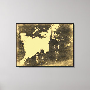 Duc Ba Church - Vintage Wrapped Canvas