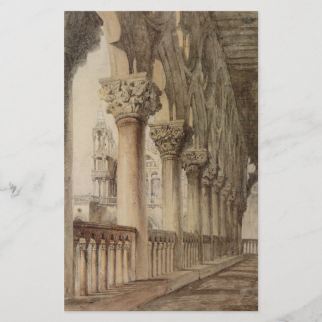 Ducal Palace (av John Ruskin) Brevpapper (Framsida)