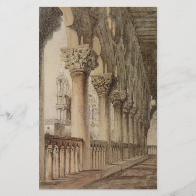 Ducal Palace (av John Ruskin) Brevpapper (Framsida)