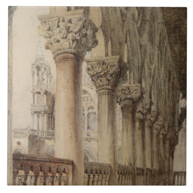 Ducal Palace (av John Ruskin) Kakelplatta (Framsidan)