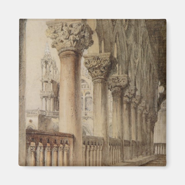 Ducal Palace (av John Ruskin) Magnet (Framsidan)