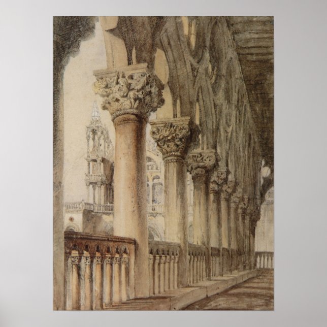 Ducal Palace (av John Ruskin) Poster (Framsidan)