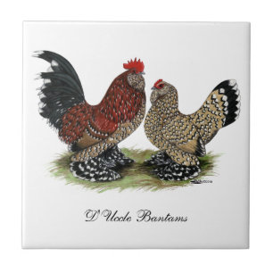 D'Uccle Bantams: Mille Fleur Kakelplatta