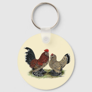 D'Uccle Bantams: Mille Fleur Nyckelring