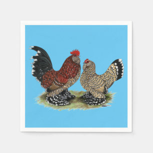 D'Uccle Bantams: Mille Fleur Pappersservett