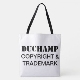 Duchamp, Copyright & Trademark Tote Bag Tygkasse