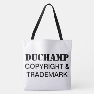 Duchamp, Copyright & Trademark Tote Bag Tygkasse