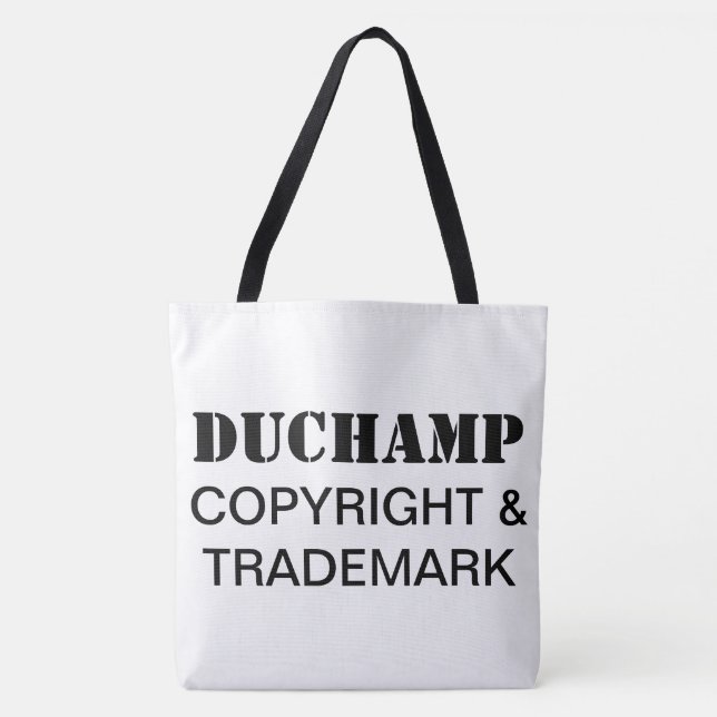 Duchamp, Copyright & Trademark Tote Bag Tygkasse (Framsida)