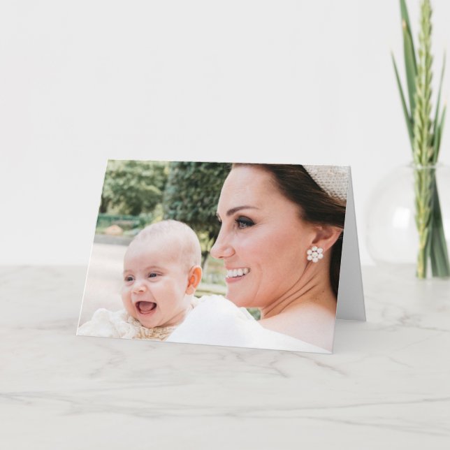 Duchess Kate och Prince Louis Kort (Framsida)