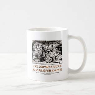 Duchess med sin familj och Alice (underlandet) Kaffemugg