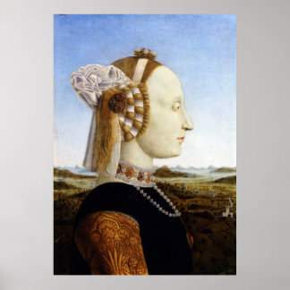 Duchess of Urbino - Piero della Francesca - c1470 Poster