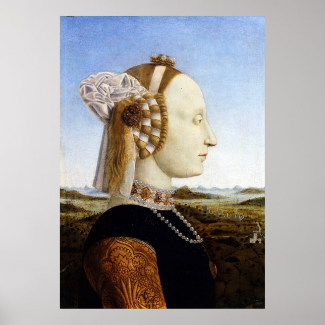 Duchess of Urbino - Piero della Francesca - c1470 Poster (Framsidan)