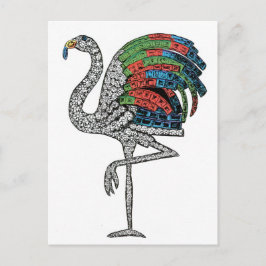 Duchess of Windsor Flamingo Brooch Vykort