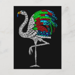 Duchess of Windsor Flamingo Brooch Vykort