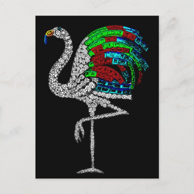 Duchess of Windsor Flamingo Brooch Vykort (Framsida)