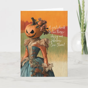 Duchess Pumpkinhead Surreal Halloween-kort Kort