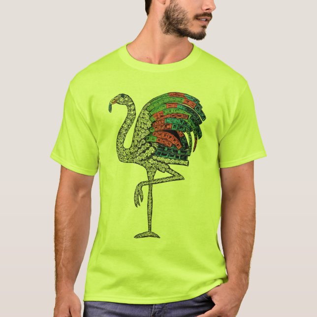 Duchess till Windsor Flamingo Brooch T Shirt (Framsida)