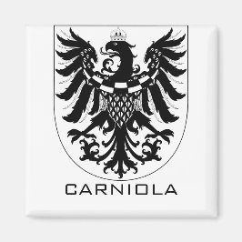 Duchy of Carniola Monochrome Heraldic Art  Magnet