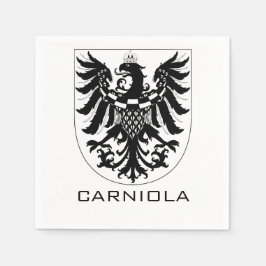 Duchy of Carniola Monochrome Heraldic Art  Pappersservett
