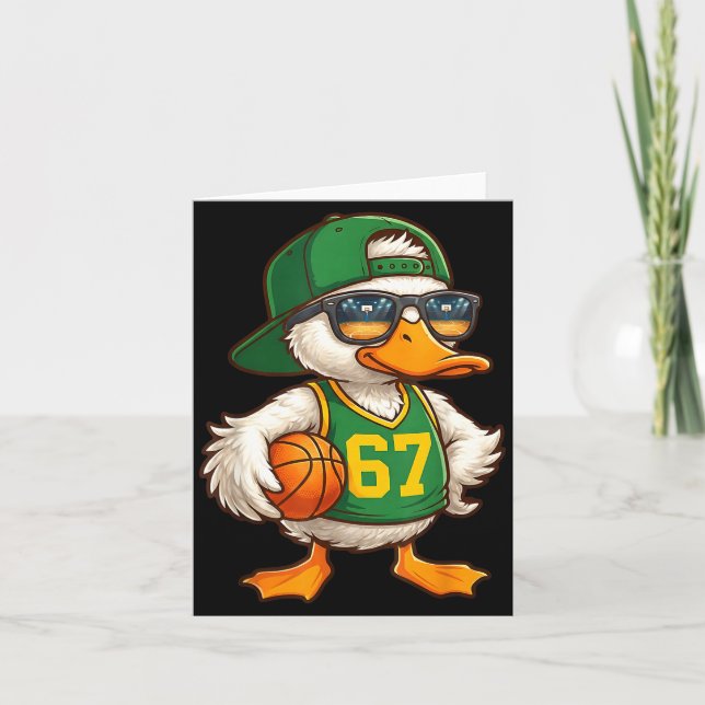 Duck Basketball 67 Gen Alpha Slang Srts Men Boys K Kort (Framsida)
