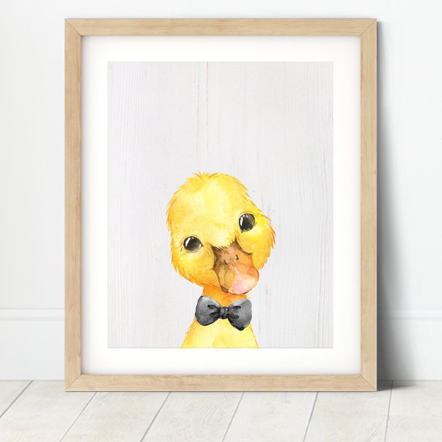 Duck Bowtie Farm Nursery Konsttryck Poster (Skapare uppladdad)