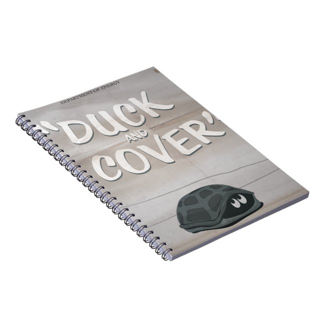 Duck & Cover Anteckningsbok Med Spiral (Högra Sidan)