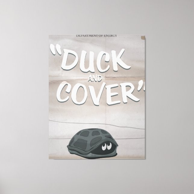 Duck & Cover Canvastryck (Framsida)