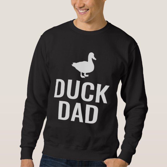 Duck Dad Lång Ärmad Tröja (Framsida)