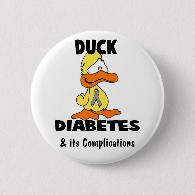 Duck Diabetes - Anpassad Knapp (Framsida)