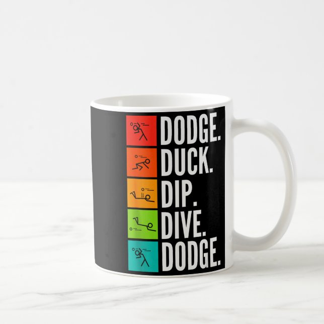 Duck Dip Dive I Ball Games I Funny Dodgeball  Kaffemugg (Höger)