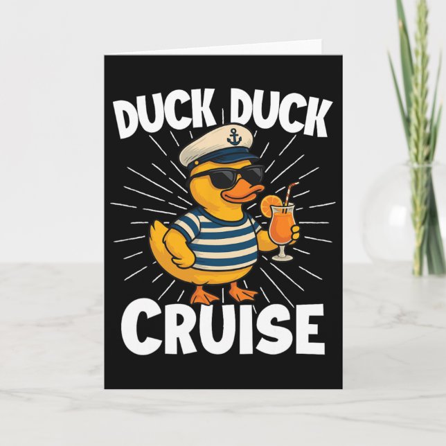 Duck Duck Cruise - Anka Älskar Kryssningsfartyg  Kort (Framsida)