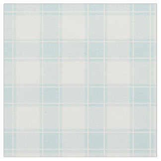 Duck Egg Blue & White Buffalo Plaid Tyg
