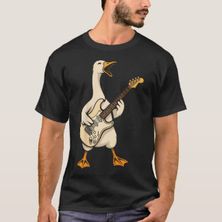 Duck Electric Guitar Music Lover Guitarist Boys T Shirt