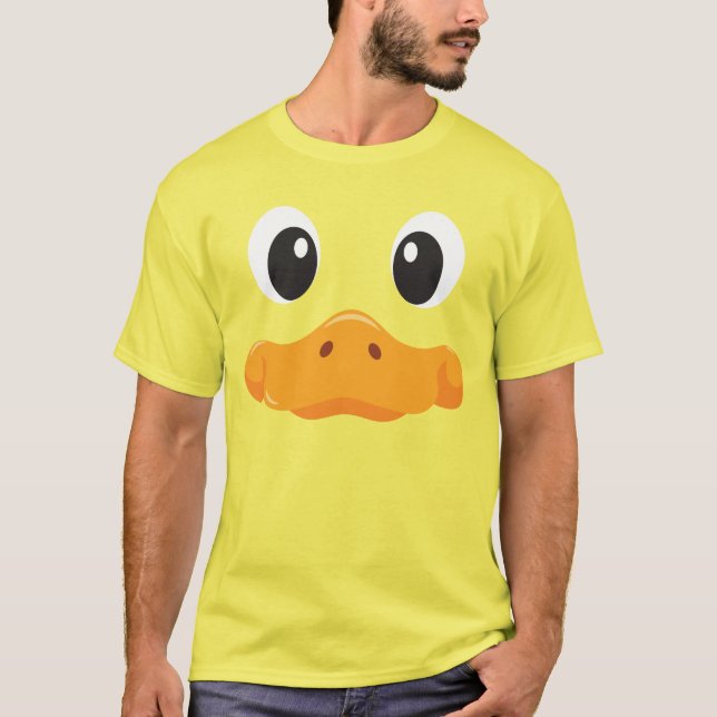 Duck Face Funny Halloween Costume Birthday T Shirt (Framsida)