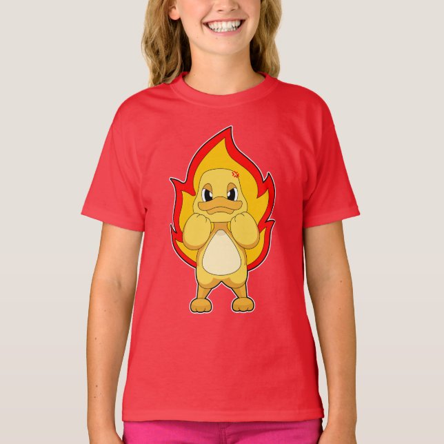 Duck Flame T Shirt (Framsida)