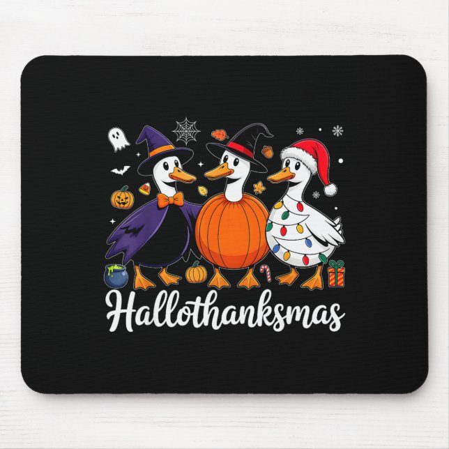 Duck Halloween Thanksgiving Christmas Happy Hallot Musmatta (Framsidan)