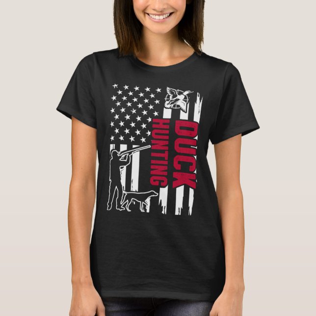 Duck Hunting Season  Hunter  1 T Shirt (Framsida)