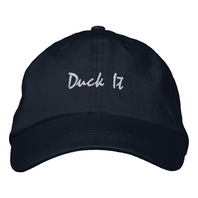 'Duck It' Roligt Kryssningsälskare Respresent IYKY Broderad Keps (Framsida)