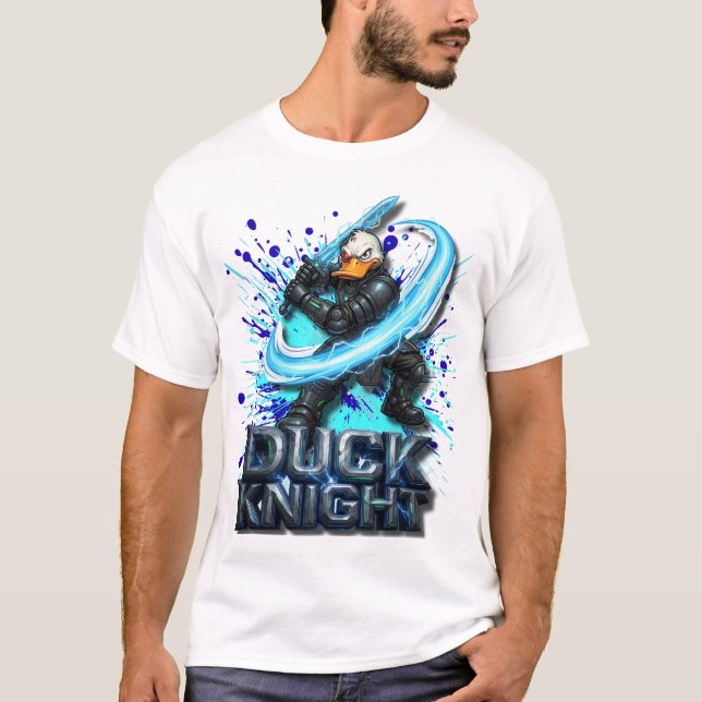 Duck Knight 3D Cyber Duck Warrior T-shirt (Framsida)