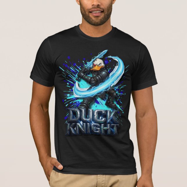 Duck Knight 3D Cyber Duck Warrior T-Shirt (Framsida)